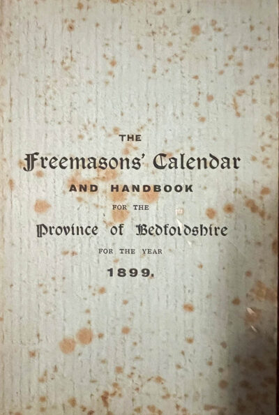 1899 Yearbook Front Page